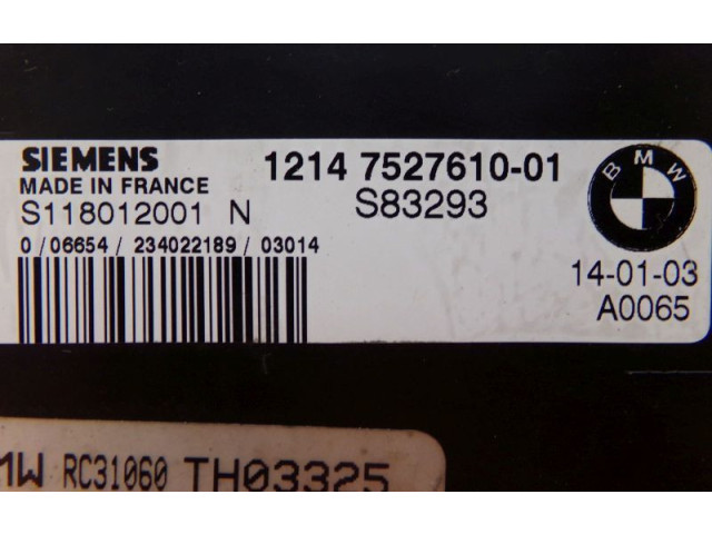 Řídící jednotka 7530656, 7527610   Mini One - Cooper R50 - 53 2001