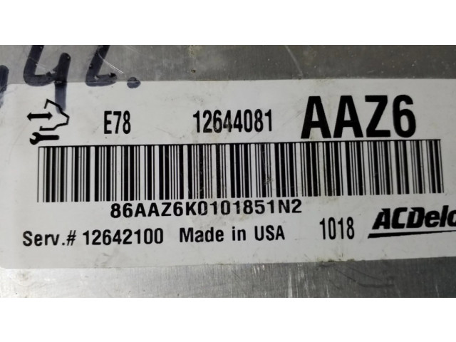 Блок управления двигателем Блок управления 12644081, 12642100   Chevrolet Cruze