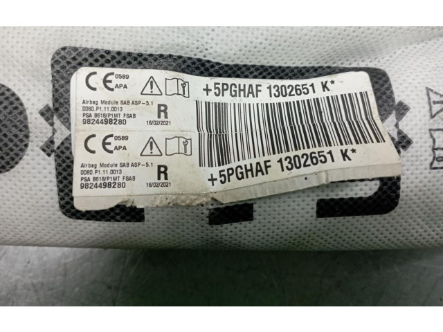 Подушка безопасности в сиденье 9824498280 Citroen C3 Aircross