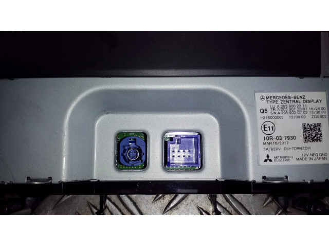 Дисплей    A2059002211, A2059012807   Mercedes-Benz GLC X253 C253