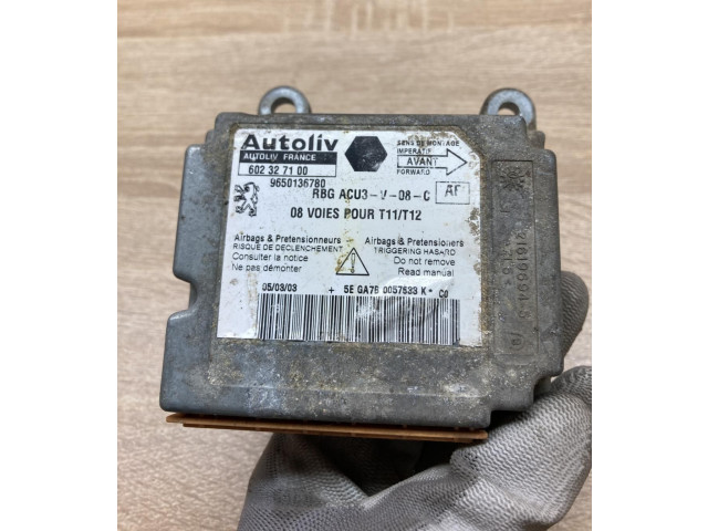 Блок подушек безопасности 9650136780, 602327100 Peugeot 206