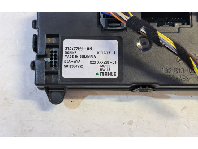 Блок управления климат-контролем 31472269, 31455683   Volvo XC90