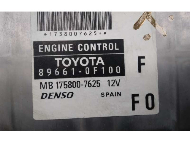 Блок управления двигателя 896610F100, 1758007625   Toyota Corolla Verso E121
