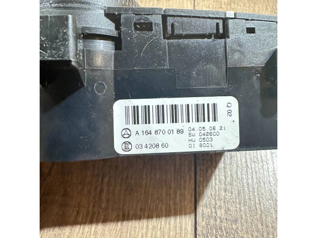 Блок управления климат-контролем A1648700189, 03420860   Mercedes-Benz GL X164