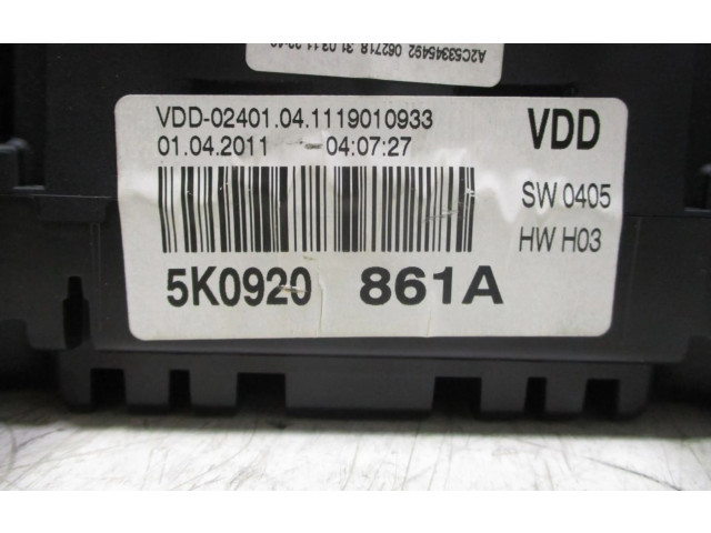 Панель приборов 5K0920861A Volkswagen Golf VI