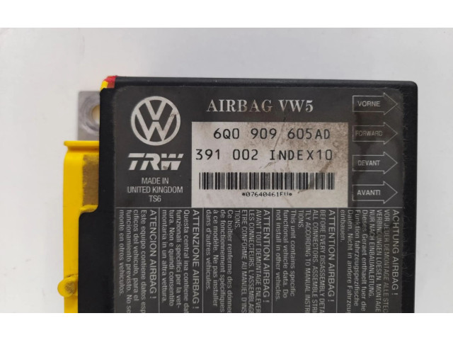 Блок подушек безопасности 6Q0909605AD, CENTRALITAAIRBAG   Seat Ibiza III (6L)