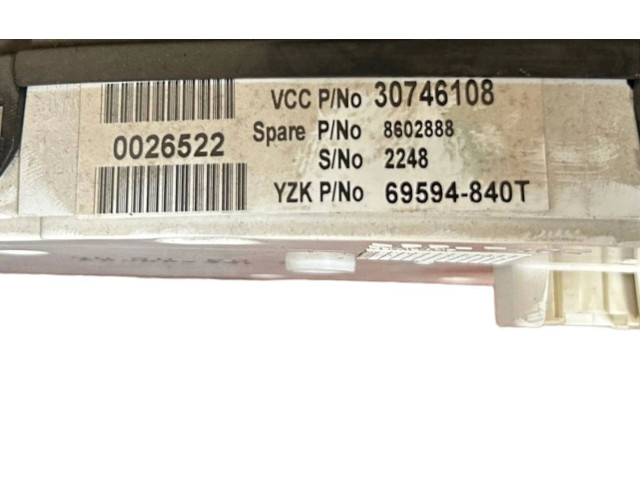Панель приборов 30746108, 8602888 Volvo XC90