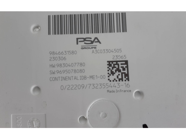 Турбина Ящик предохранителей (комплект) Citroen C5 X 9846631580, A3C03304505 для двигателя 10XRAB