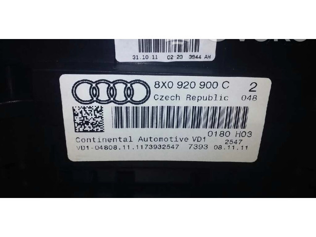 Панель приборов 8X0920900C, 6RPM   Audi A1       