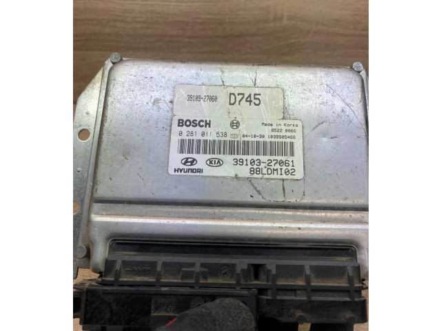 Řídící jednotka 3910327061, 0281011538 KIA Cerato 2000
