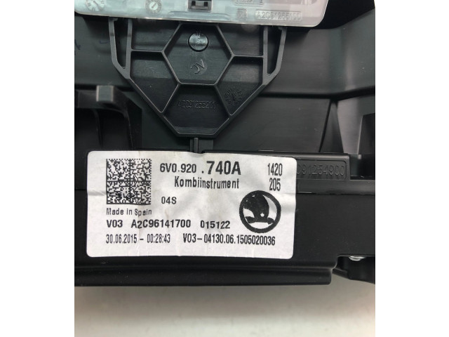 Панель приборов 6V0920740A   Skoda Fabia Mk3 (NJ)       