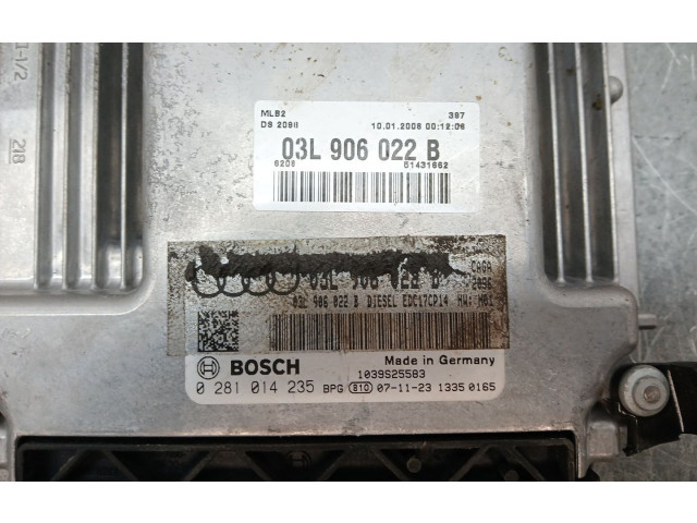 Блок управления двигателя 03L906022B, 0281014235 Audi A4 Allroad