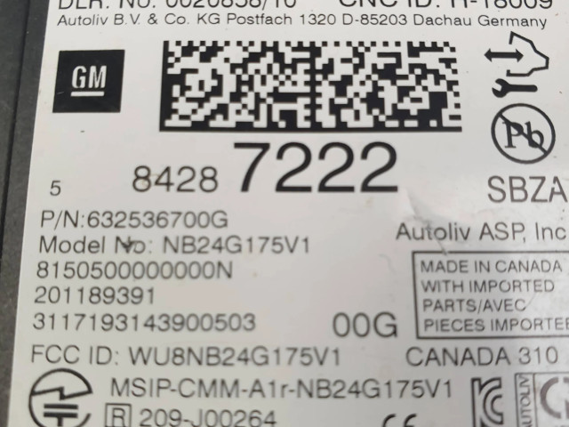 Датчик слепых зон 84287222, 632536700G Chevrolet Camaro