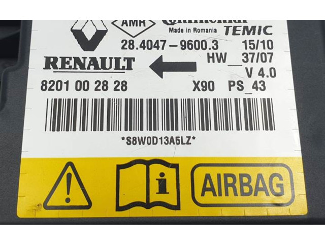 Блок подушек безопасности 8201002828 Dacia Sandero