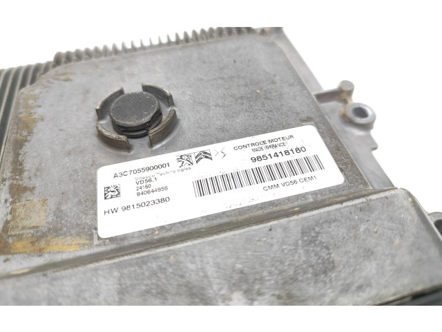Блок управления двигателя 9851418180, A3C7055900001 Citroen C3 Aircross