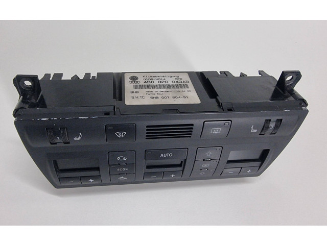 Блок управления климат-контролем 4B0820043AB, 0105H014   Audi A6 S6 C5 4B