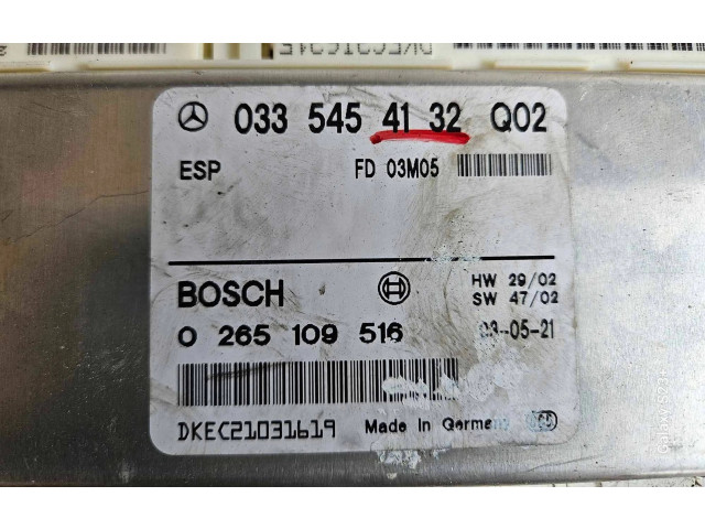 Блок управления АБС 0335454132, 0265109516   Mercedes-Benz E W211