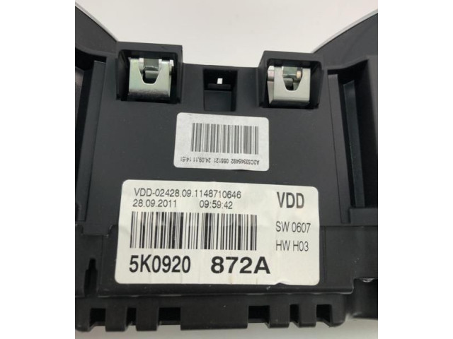 Панель приборов 5K0920872A, NP1939 Volkswagen Golf VI