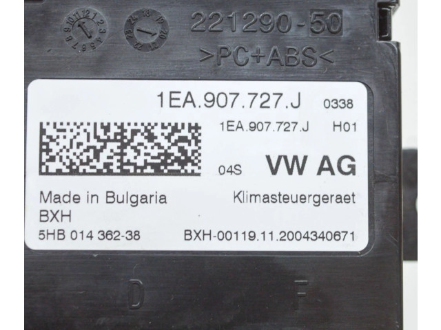 Блок управления климат-контролем 1EA907727J, 5HB014362   Volkswagen ID.3