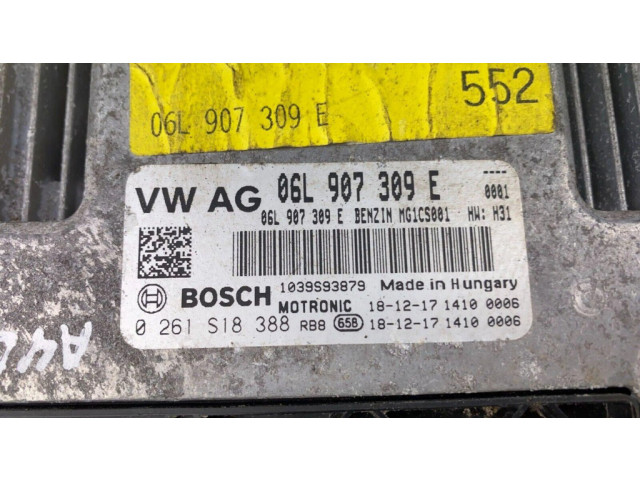 Řídící jednotka 06L907309E, 0261S18388 Audi A4 S4 B9 2019