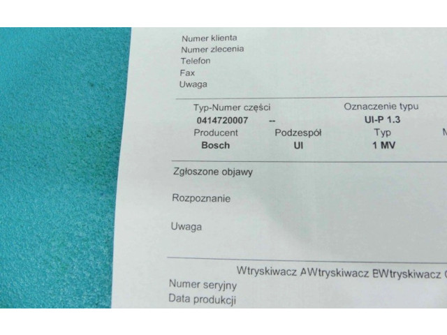 Форсунка 0414720007, IMPRK1254324    Volkswagen Bora   