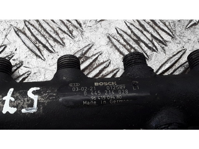 Vstřikovací lišta 0445214028, 9641509480 Peugeot 307 pro naftový motor 1.4 8HZ