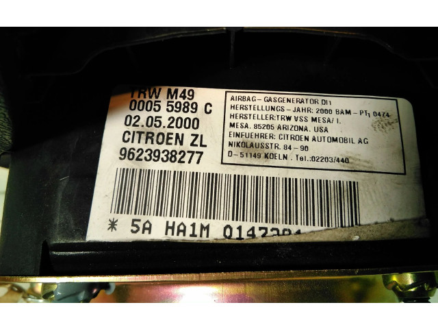 Подушка безопасности водителя 9623938277, 26850   Citroen Saxo