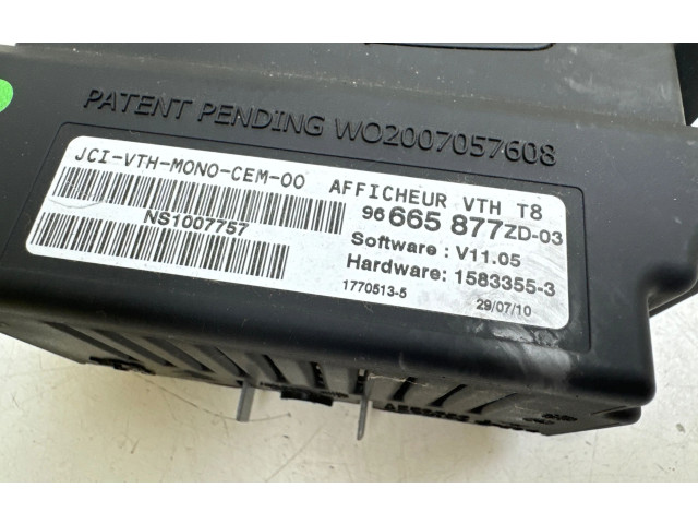 Дисплей    96665877ZD, NS1007757   Peugeot 3008 I