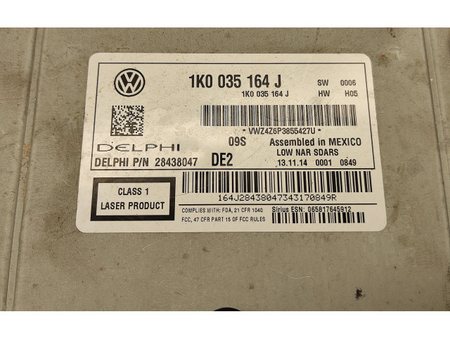 Радио/ проигрыватель CD/DVD / навигация 1K0035164J    Volkswagen Jetta VI  Amerika 