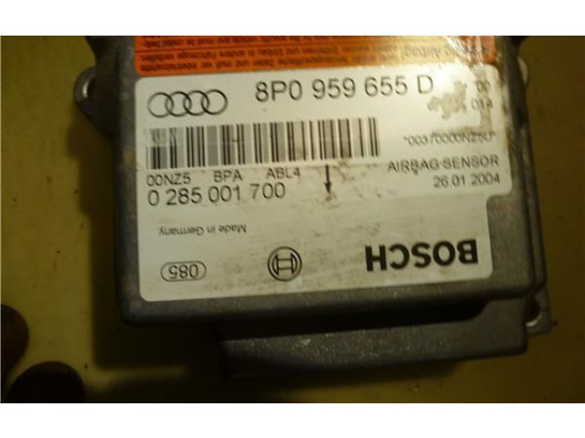 Блок подушек безопасности 8P0959655D, 285001700 Audi A3 S3 8P
