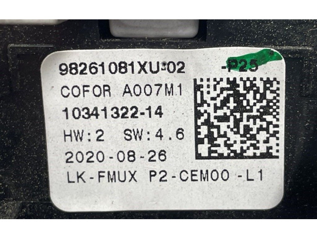 Блок управления климат-контролем 9823457080, 9823457180   Peugeot 2008 II