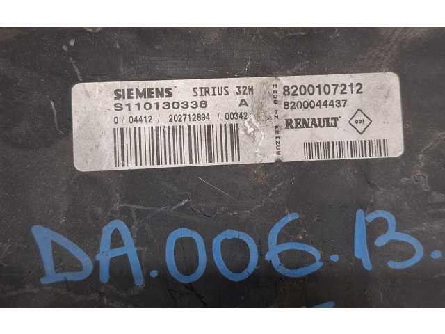 Блок управления двигателя 8200107212, DA006131195 Dacia Logan I