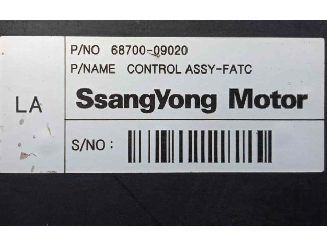 Блок управления климат-контролем 6870009020, CON.TARA SsangYong Kyron