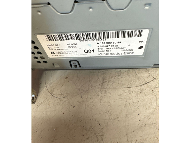 Pojistková skříňka Радио/ проигрыватель / навигация A1698205089, A2038270062 Mercedes-Benz B W245 2005