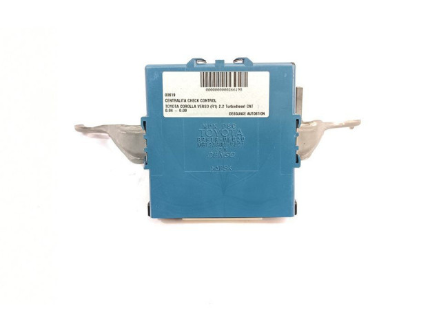 Блок управления 896180F020 Toyota Corolla Verso AR10