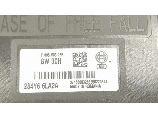 Блок управления 284Y66LA2A, F005V03265   Dacia Dokker