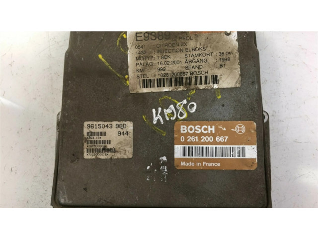 Блок управления 0261200667, K1980 Peugeot 405