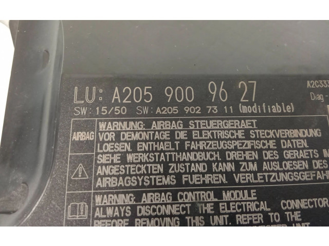 Блок подушек безопасности A2059009627, A2059027311   Mercedes-Benz GLC C253