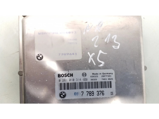 Řídící jednotka 7789376, 0281010314 BMW X5 E53 2000