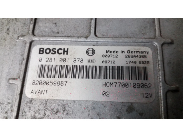 Řídící jednotka 0281001878, 820059887 Renault Kangoo I 2001
