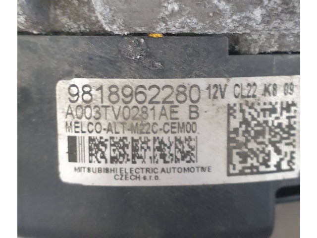 Генератор 9818962280, 1616897280   Peugeot Partner III      