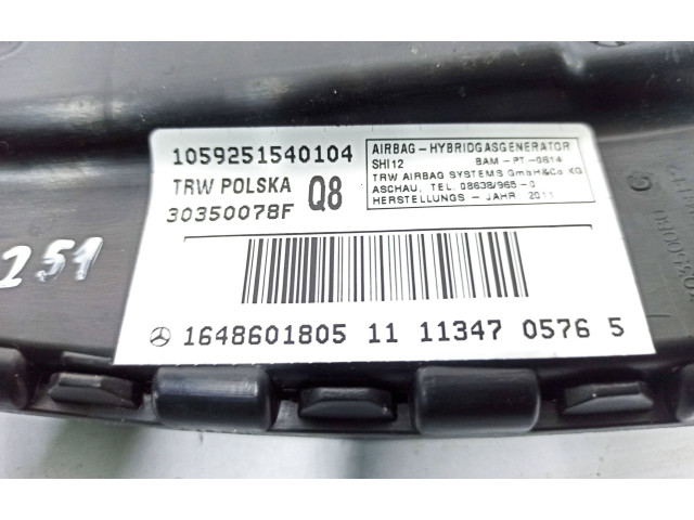 Подушка безопасности в сиденье 1648601805, 11113470576   Mercedes-Benz R W251
