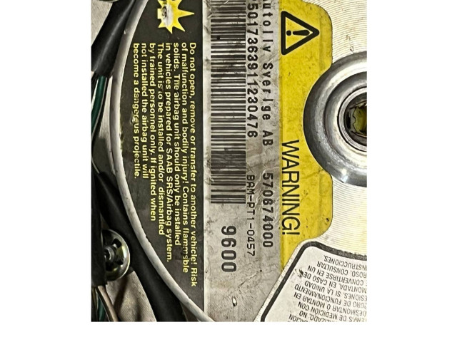 Подушка безопасности водителя 570674000, BAMPT10457   Saab 9-5