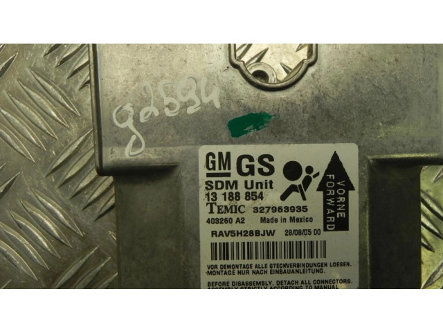 Блок подушек безопасности 13188854 Vauxhall Astra H