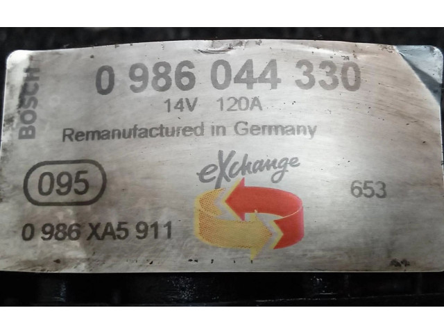 Генератор 0986044330   Volkswagen PASSAT      