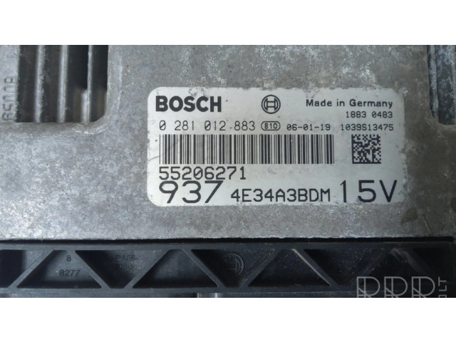 Блок управления двигателя 4E34A3BDM, 0281012883   Alfa Romeo GT