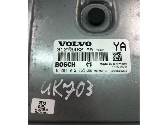 Řídící jednotka 31272462AA, 0281012765 Volvo XC70 2008