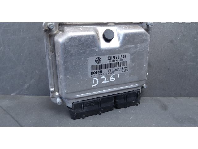 Блок управления двигателем Блок управления 038906012GG, 0281010963 Volkswagen Bora