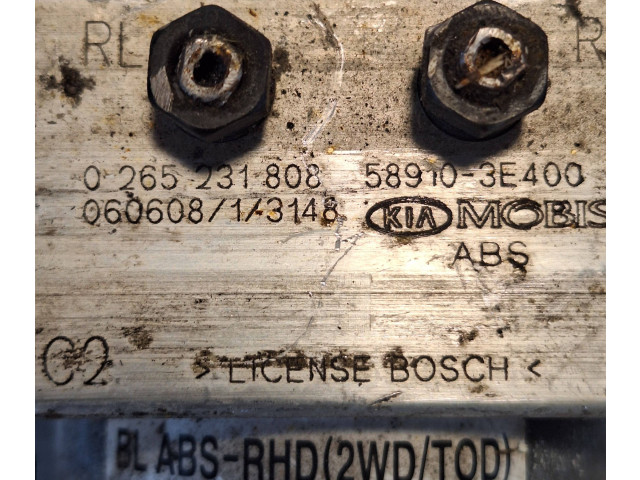 Блок АБС 589103E400, 0265231808 KIA Sorento 2002 - 2009 года