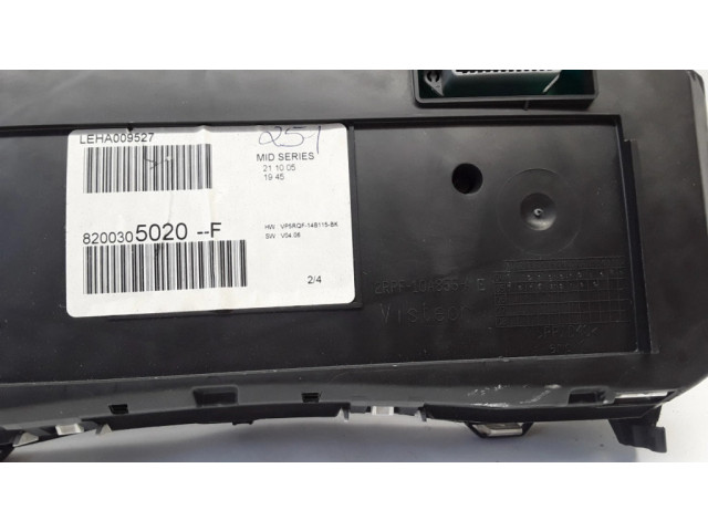 Панель приборов 8200305020F, 2RPF10A855A   Renault Clio III       